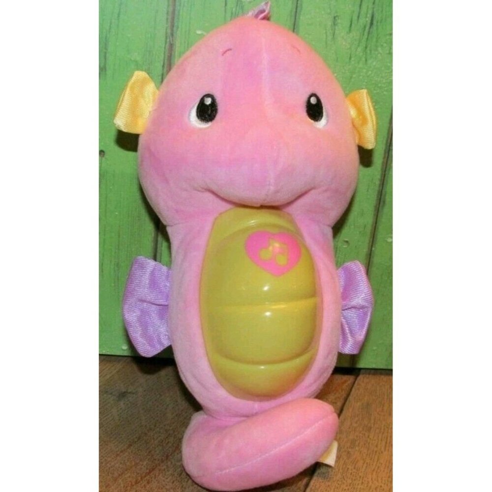 Fisher Price Soothe & Glow 2008 SEAHORSE Pink ~ Lights Up & Plays Soothing Music
